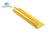 6063 perfiles de aluminio del ajuste del borde alrededor forman el color oro para el ajuste de la pared