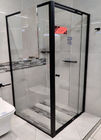 Puerta de ducha de aluminio con panel de retorno 1M Ancho 1,9M Alturas